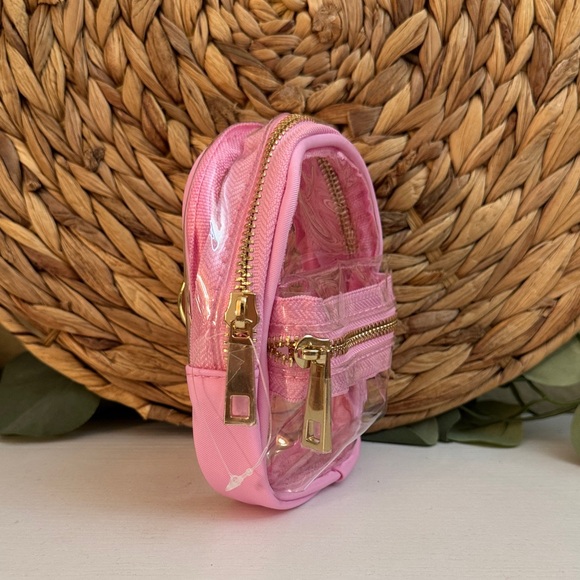 🆕 Pink Clear Mini Backpack - Picture 2 of 4